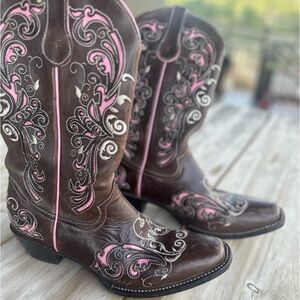 Ferrini amazing customized boots size 10